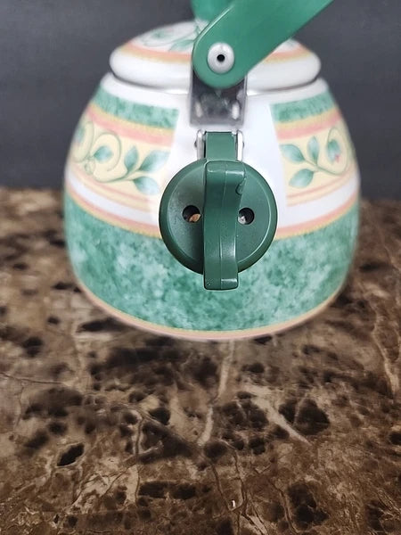 Pfaltzgraff French Quarter Tea Kettle Teapot Enamel on Steel Read Description