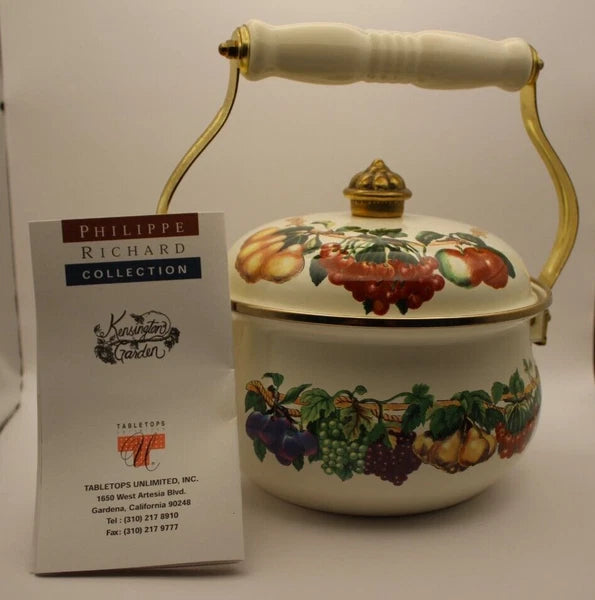 Tabletops Unlimited Phillippe Richard Kensington Garden Induction Teapot Kettle
