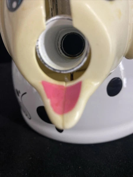 Whistle Teapot Kamenstein Dalmatian Dog Kettle Tea White 1980s Great Shape!