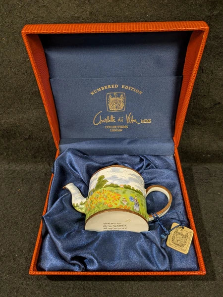 Charlotte D.Vita Mini Teapot Monet Poppies #R593 NIB