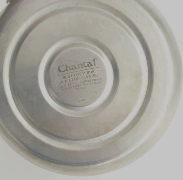 Chantal Classic Loop Enamel on Steel Whistling Tea Kettle, 1.8 quart (Silver)