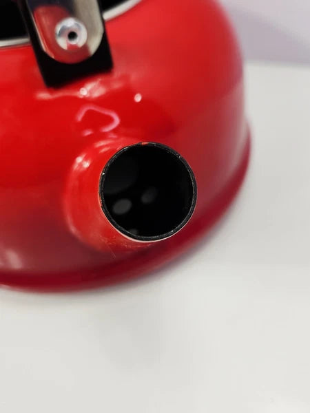 Le Creuset Vintage Tea Kettle Red 1.7 Quart  Whistling Teapot