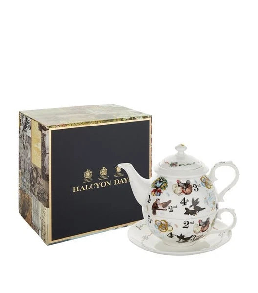 Halcyon Days - Tea For One Set - The Twelve Days of Christmas