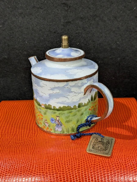 Charlotte D.Vita Mini Teapot Monet Poppies #R593 NIB