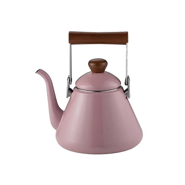 Kocaco Enamel on Steel Drip Tea Kettle Teapot Induction 1.7L/1.79 Quart,Purple