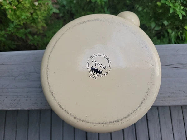 Vtg Japan Tea Pot Kettle w Wooden Handle & Top, FRAISE 1981 GAILSTYN-SUTTON