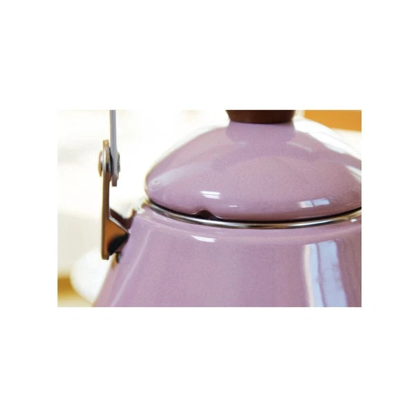 Kocaco Enamel on Steel Drip Tea Kettle Teapot Induction 1.7L/1.79 Quart,Purple