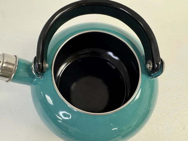 Copco Prestige 2.4l Tea Kettle Teal Blue Enamel Whistling Tea Pot - NEW in Box