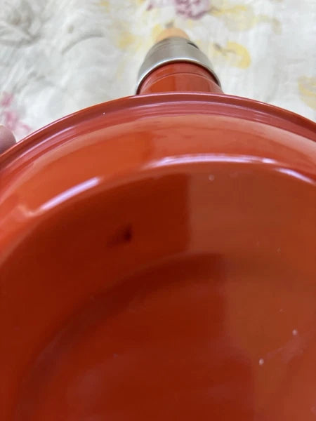 Kamenstein Enamel  Tea Kettle Wood Handle & Stopper