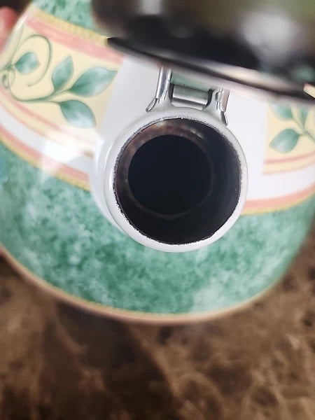 Pfaltzgraff French Quarter Tea Kettle Teapot Enamel on Steel Read Description