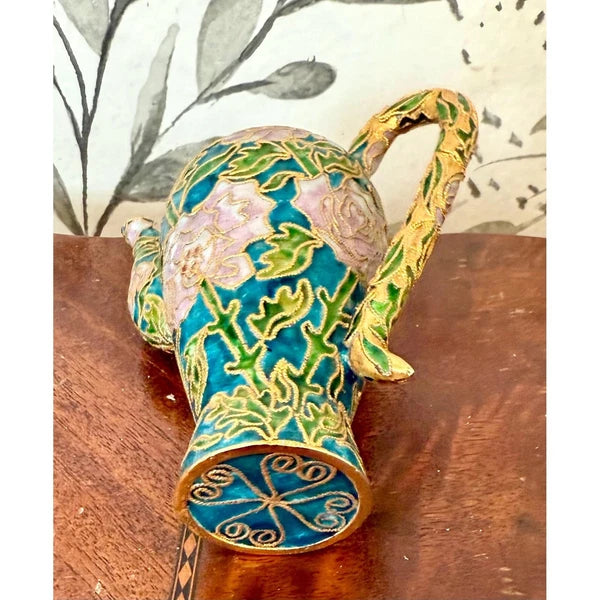 Cloisonne Miniature metal and enamel Teapot from Oriental Treasures
