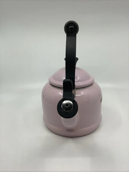 Le Creuset Pink Enamel Whistling Tea Kettle 1.25 Quart