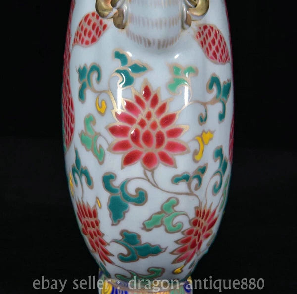 8.8" Old China Dynasty Colour Enamel porcelain Fengshui Phoenix Teapot Pot