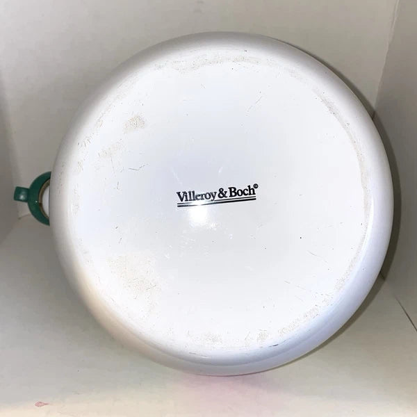 Vintage VILLEROY & BOCH - Metal & Enamel Whistler Tea Kettle "A Rose" ~ Roses