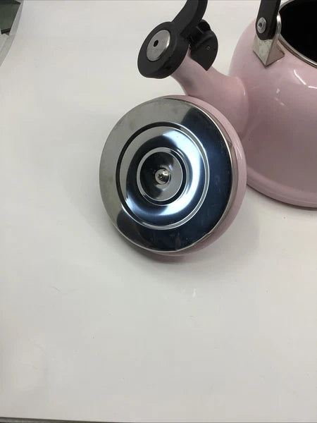 Le Creuset Pink Enamel Whistling Tea Kettle 1.25 Quart