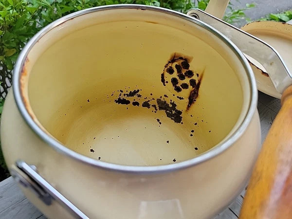 Vtg Japan Tea Pot Kettle w Wooden Handle & Top, FRAISE 1981 GAILSTYN-SUTTON