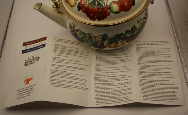 Tabletops Unlimited Phillippe Richard Kensington Garden Induction Teapot Kettle