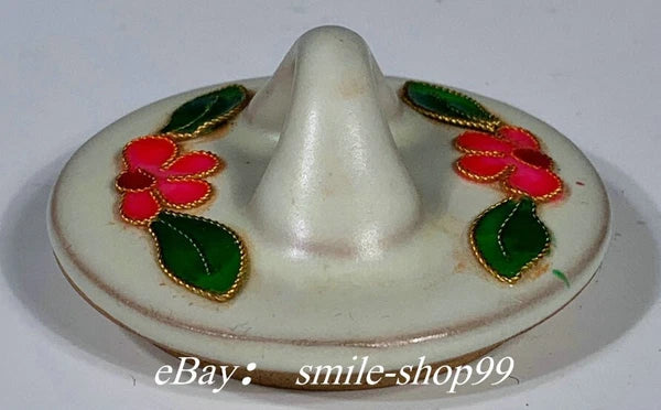 5.1"Song Dynasty Ru Kiln Enamel Colour Porcelain Gilt Flower Wine Tea Pot Flagon