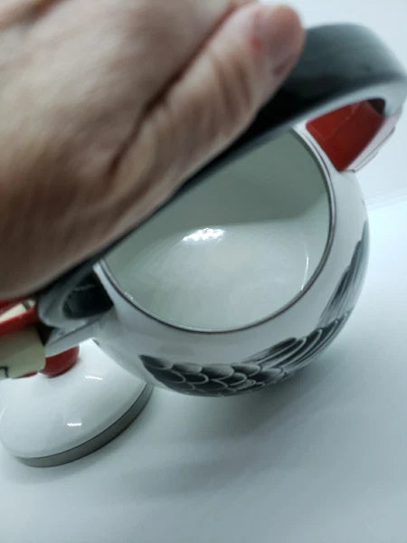 M. Kamenstein, Inc 1986 Enamel Rooster/Chicken Teapot Tea Kettle