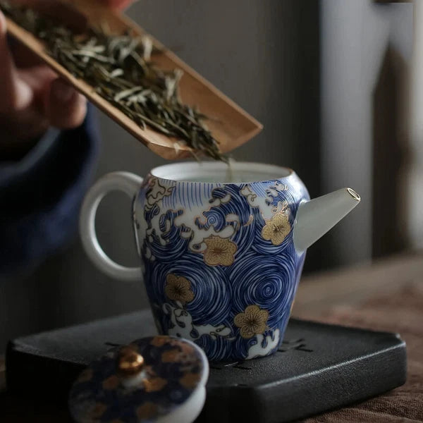 150ml Color Enamel Teapot Porcelain Tea Pot Chinese Kung Fu Tea Set Tea Service