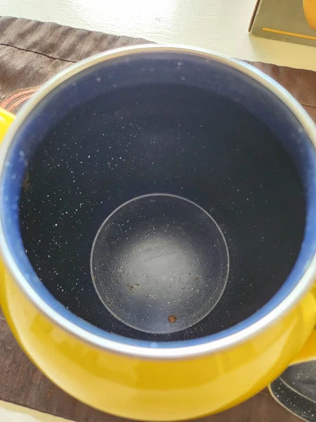 Vintage Yellow Tea Pot