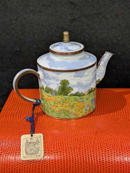 Charlotte D.Vita Mini Teapot Monet Poppies #R593 NIB